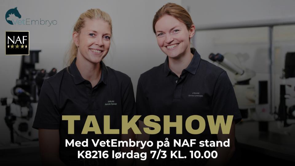 Talk show on equine reproduction with NAF & VetEmbryo
