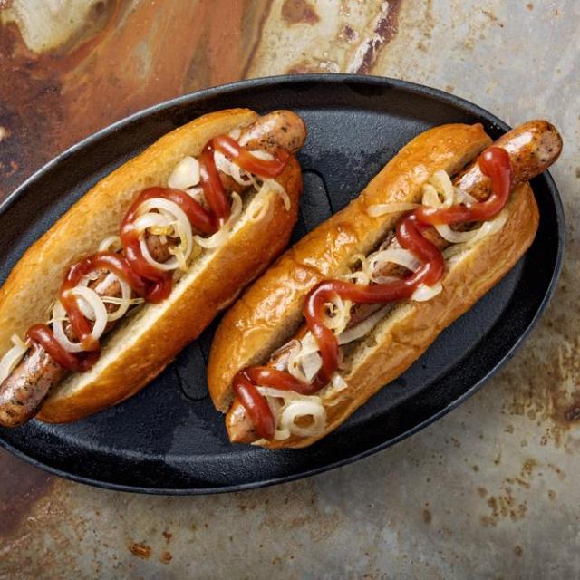 Hotdogs med det hele